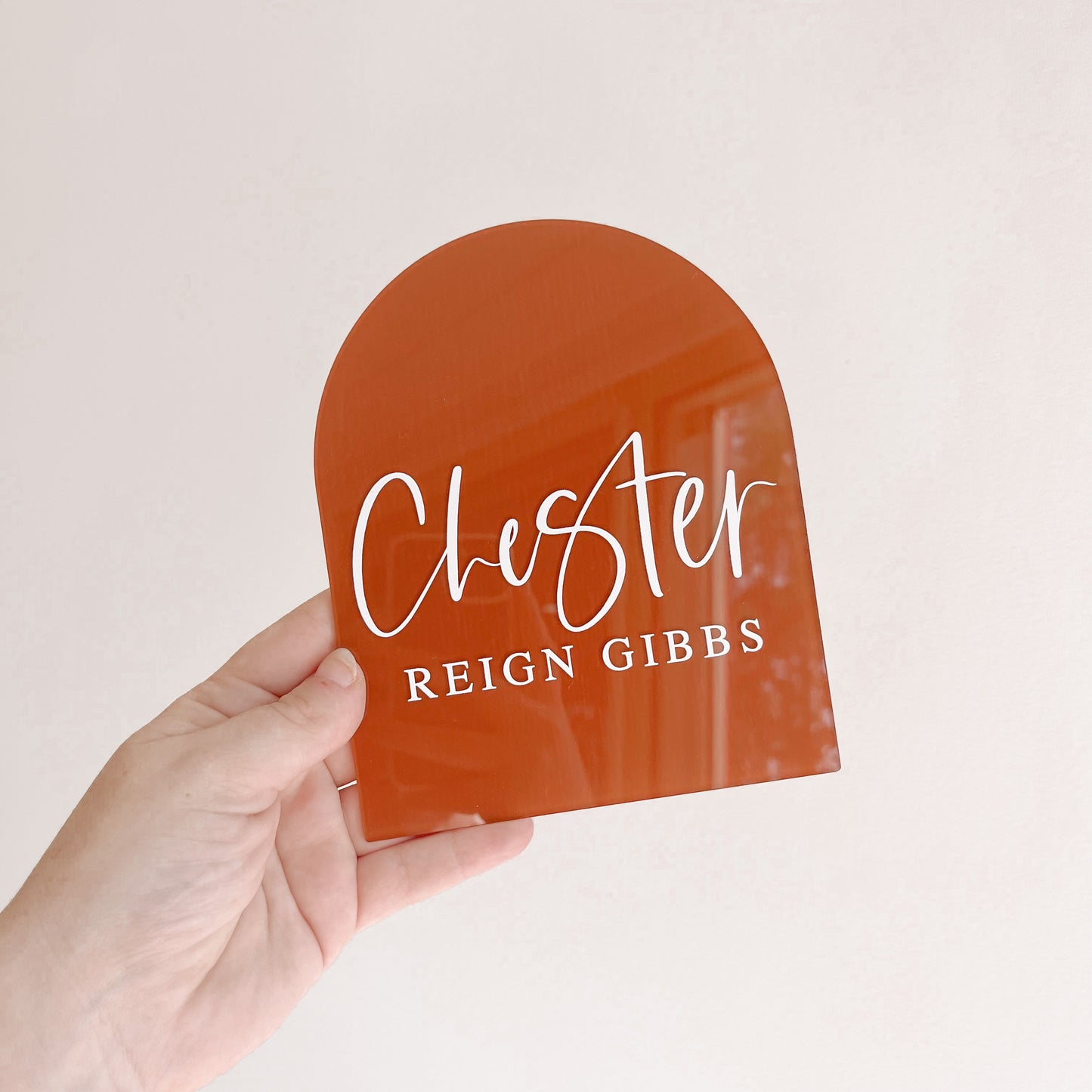 PERSONALISED Disc or Arch | SMALL | Multiple Colour + Pattern Options