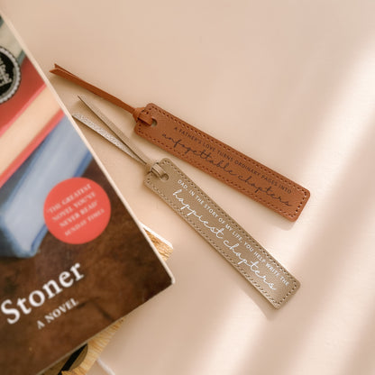 Vegan Leather Bookmark | Multiple Customisation Options