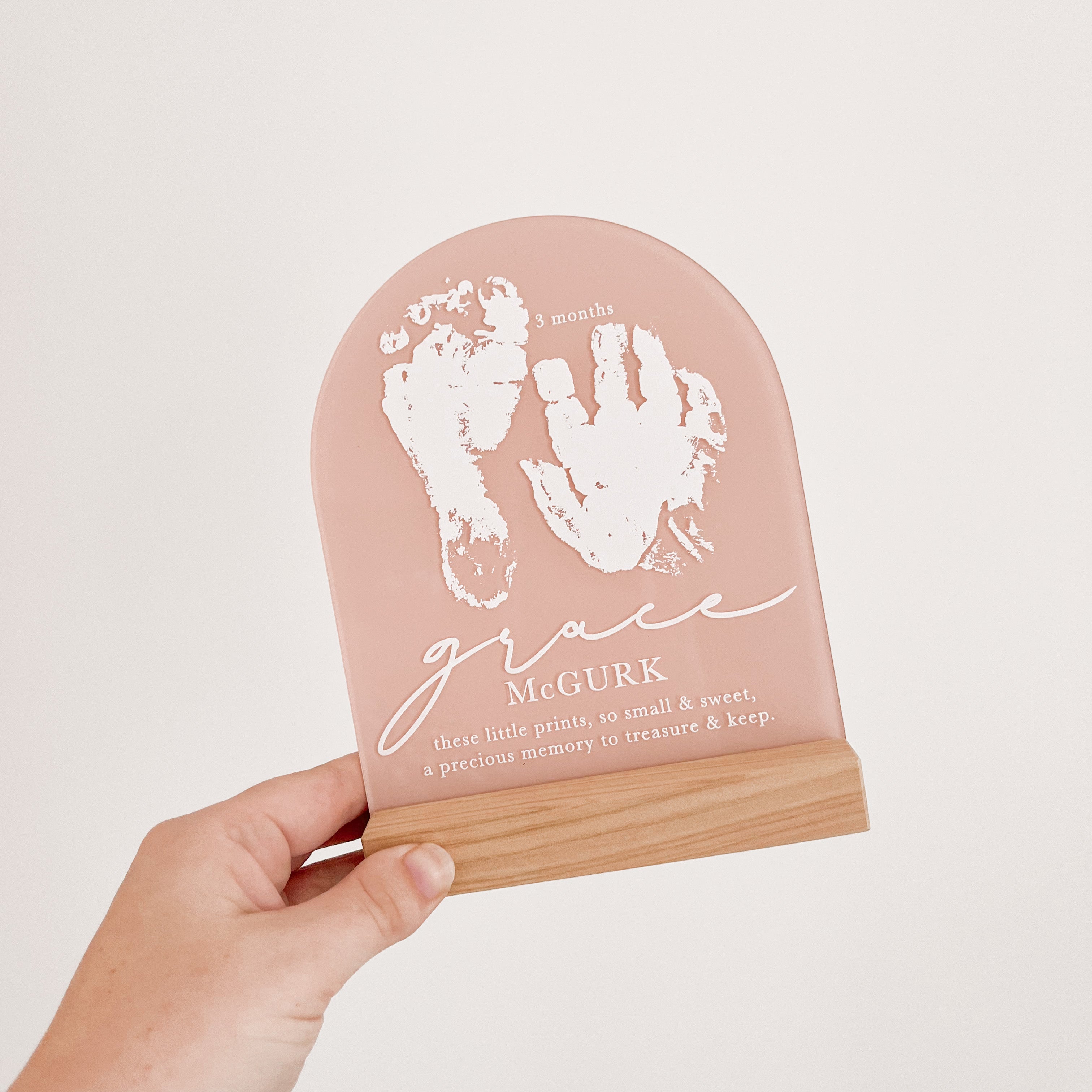 Hand and hot sale footprint keepsake