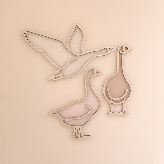 GEESE | Wall Shape Set | Multiple Colour Options