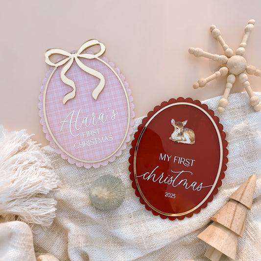 My First Christmas Plaque | Multiple Customisation Options