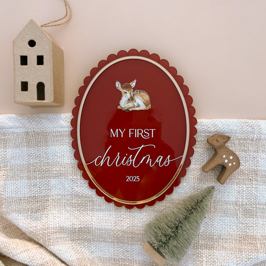 My First Christmas Plaque | Multiple Customisation Options