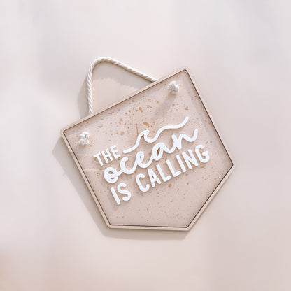 THE OCEAN IS CALLING | Wall Banner | Multiple Colour Options