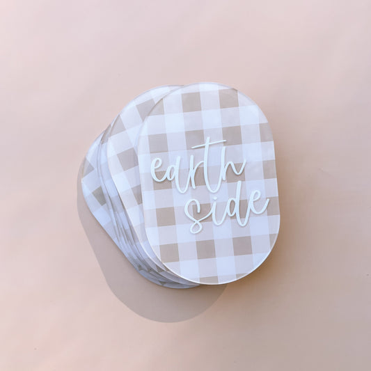 GINGHAM OVAL MILESTONE SET | NEW STYLE | 2 AVAILABLE