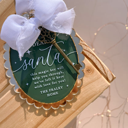 Santa's Magic Key - Style #3 | Personalised | Multiple Colour & Pattern Options