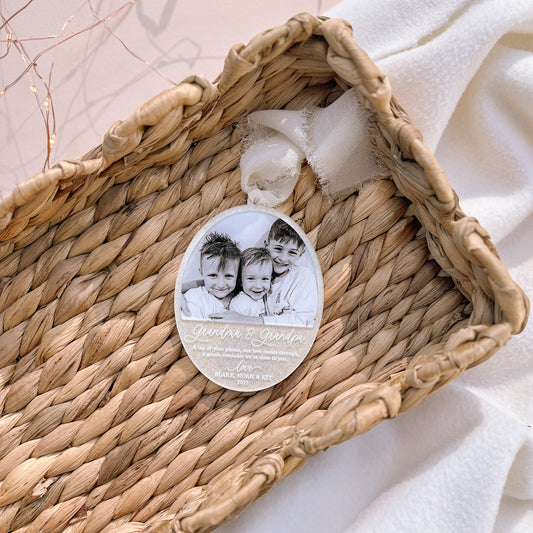 Voice Message or Video Keepsake Christmas Ornament | Multiple Customisation Options