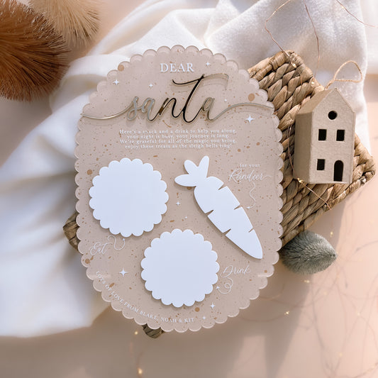 Santa's Treat Tray | Personalised | Multiple Colour & Pattern Options