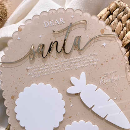 Santa's Treat Tray | Personalised | Multiple Colour & Pattern Options
