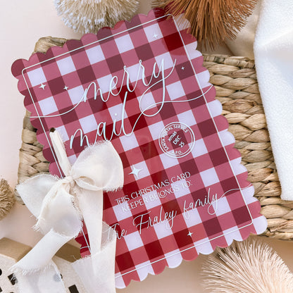 Christmas Card Keeper | Personalised | Multiple Colour & Pattern Options