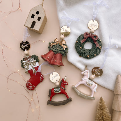 Heirloom Vintage-Style Resin Christmas Ornament | Personalised | Multiple Customisation Options