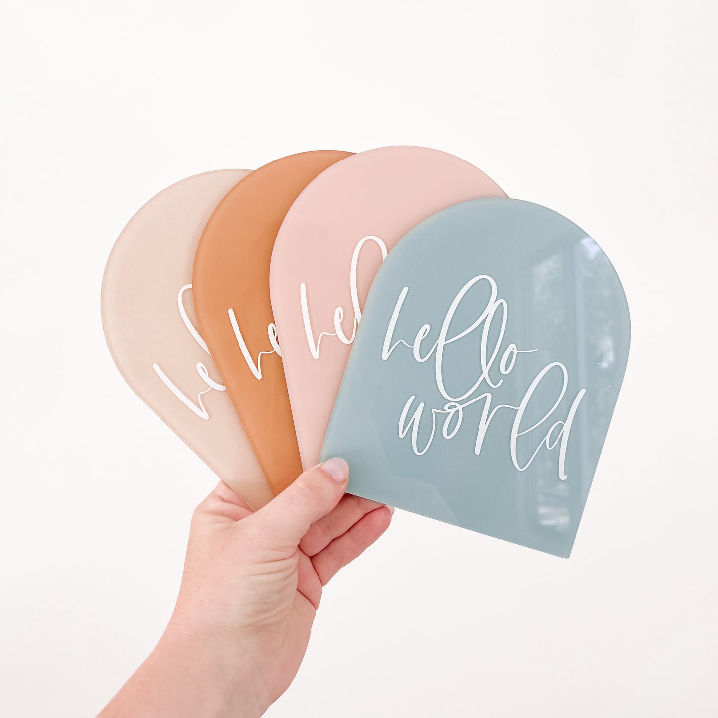 Birth Announcement | ARCH or DISC | Multiple Text, Colour + Pattern Options