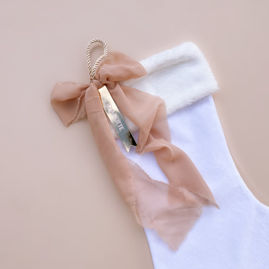 Personalised Velvet Christmas Stocking | 3 Stocking Colours + Multiple Customisation Options