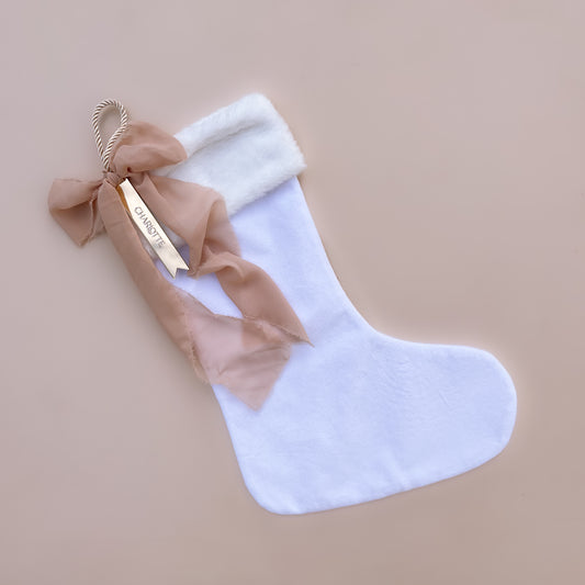 Personalised Velvet Christmas Stocking | 3 Stocking Colours + Multiple Customisation Options