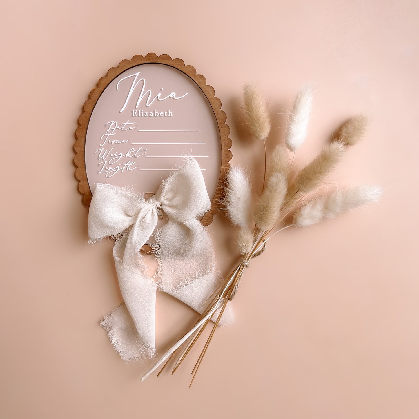 Vintage-Style Baby Birth Details Announcement | Multiple Customisation Options