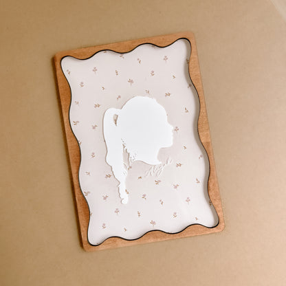 Personalised Vintage-Style Cameo Silhouette Plaque | Multiple Customisation Options