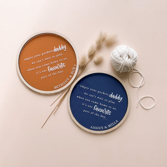 Valet/Trinket Tray / Front Door Organiser | Personalised | Multiple Colour Options