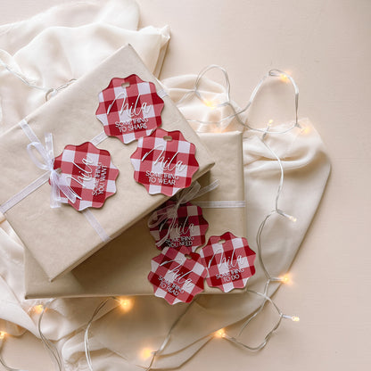 MINDFUL GIFT TAGS | Set Of 6 | Personalised | Multiple Colour & Pattern Options