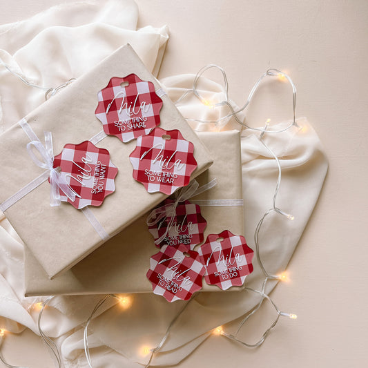 MINDFUL GIFT TAGS | Set Of 6 | Personalised | Multiple Colour & Pattern Options