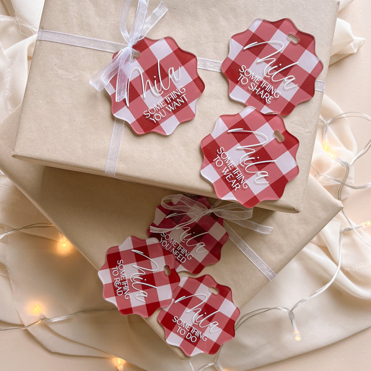 MINDFUL GIFT TAGS | Set Of 6 | Personalised | Multiple Colour & Pattern Options