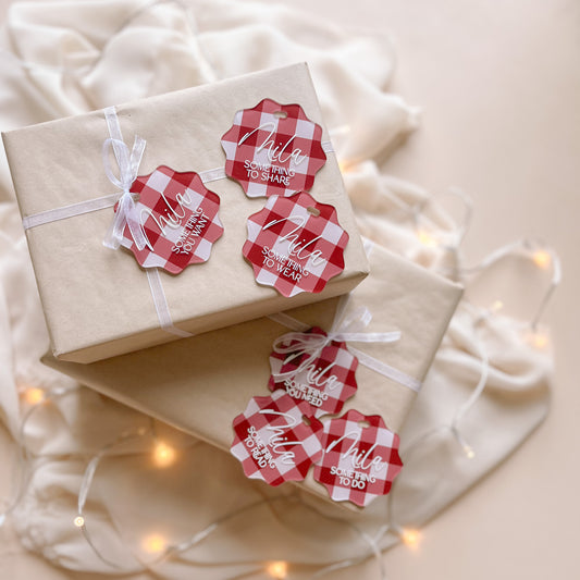 MINDFUL GIFT TAGS | Set Of 6 | Personalised | Multiple Colour & Pattern Options