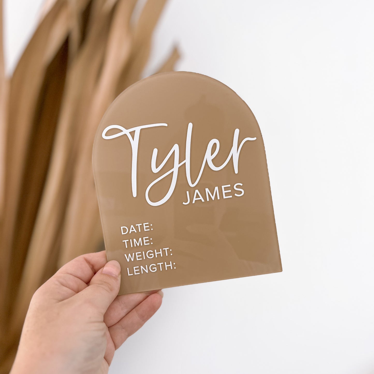 Personalised DETAILS Arch | Multiple Colour + Pattern Options