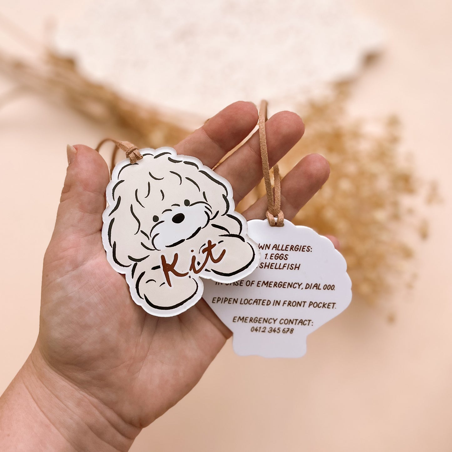 PERSONALISED BAG TAG | 6 Illustrations | Optional Text Add-On
