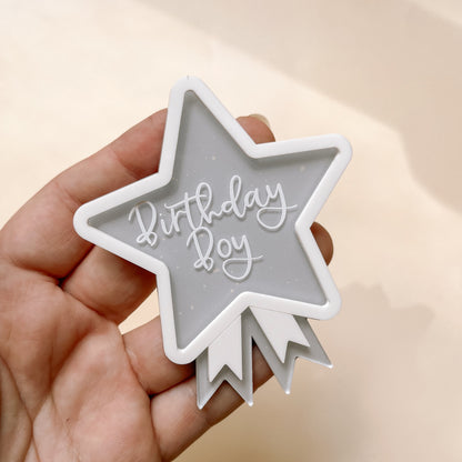 BIRTHDAY BADGE | Personalised | 2 Styles + Multiple Colour Options