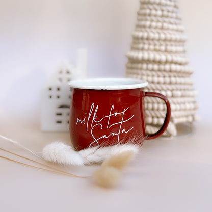 MILK FOR SANTA | Enamel Mug