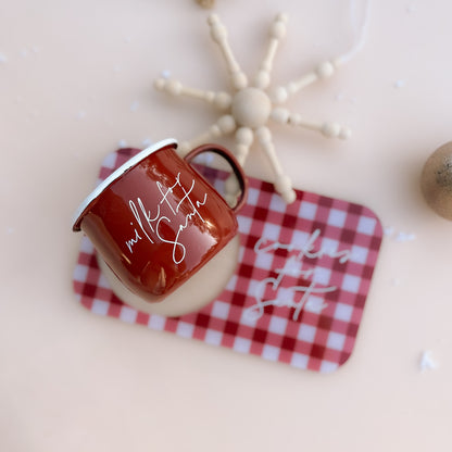 MILK FOR SANTA | Enamel Mug