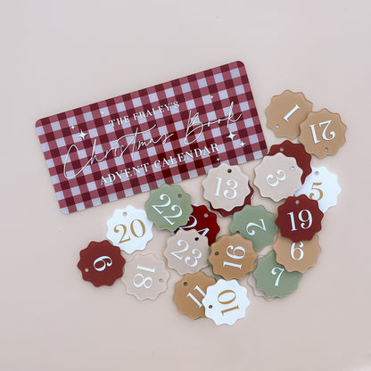 DIY ADVENT CALENDAR - SIGN + NUMBERS | Personalised | Multiple Colour Options