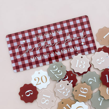 DIY ADVENT CALENDAR - SIGN + NUMBERS | Personalised | Multiple Colour Options