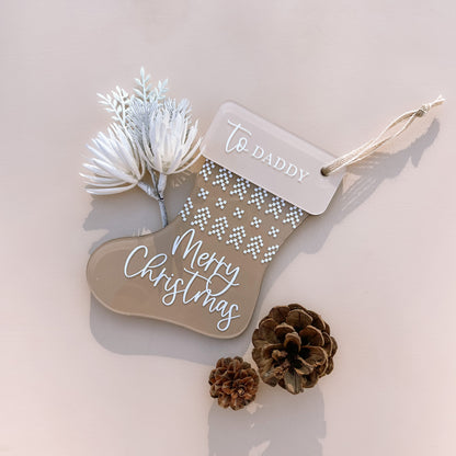 GIFT CARD HOLDER - STOCKING | Personalised | Multiple Colour Options + Combinations