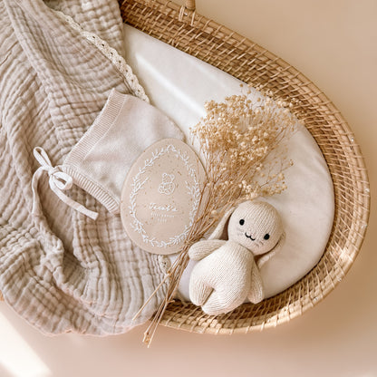 Baby's First Easter Plaque - Whimsy Leaves | Personalised | Multiple Pattern & Colour Options