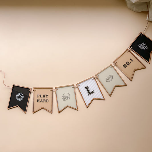 Vintage Sports Decor BUNTING | Personalised