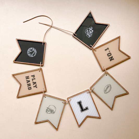Vintage Sports Decor BUNTING | Personalised