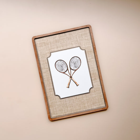 ACRYLIC TENNIS PRINT | Vintage Sports Decor