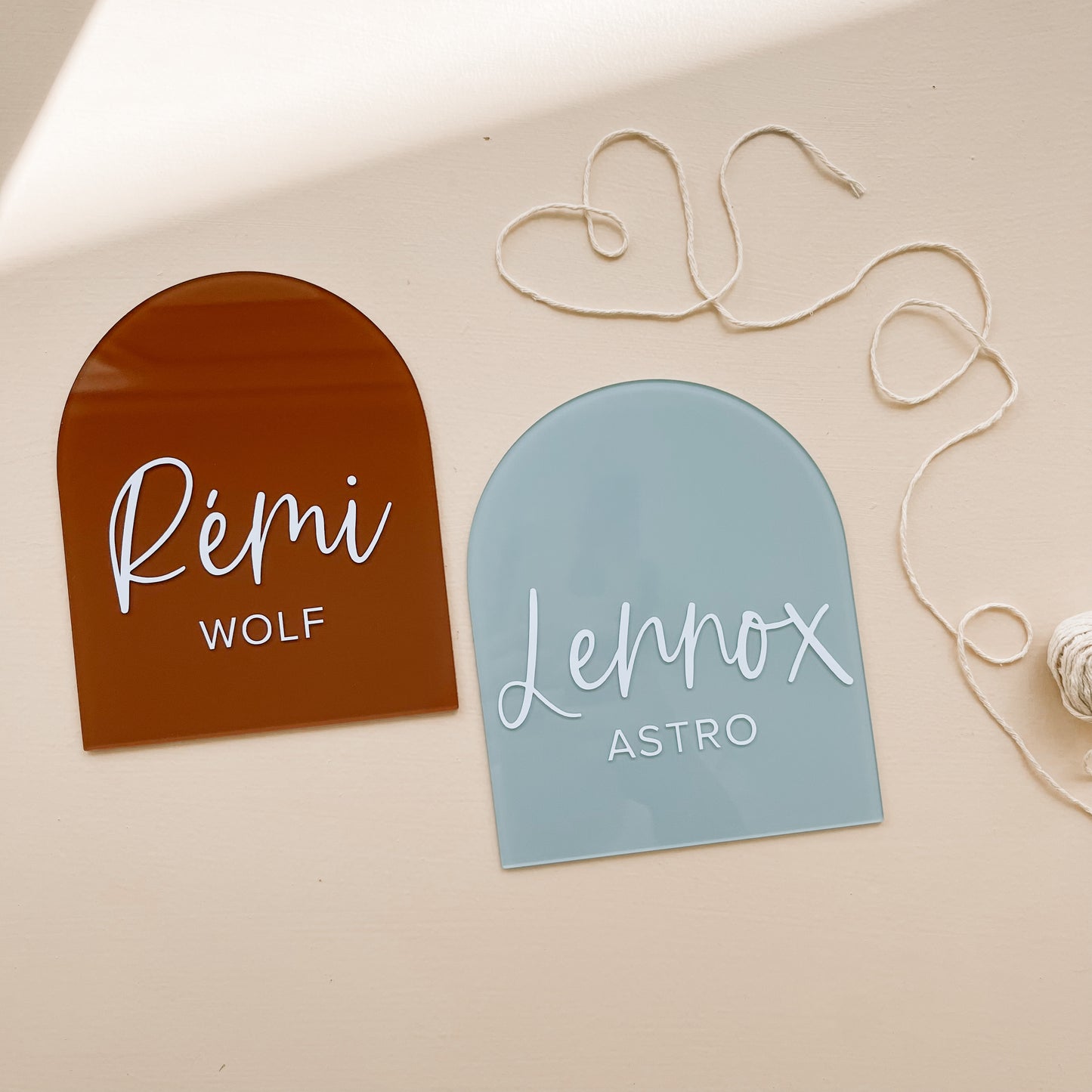 PERSONALISED Disc or Arch | SMALL | Multiple Colour + Pattern Options