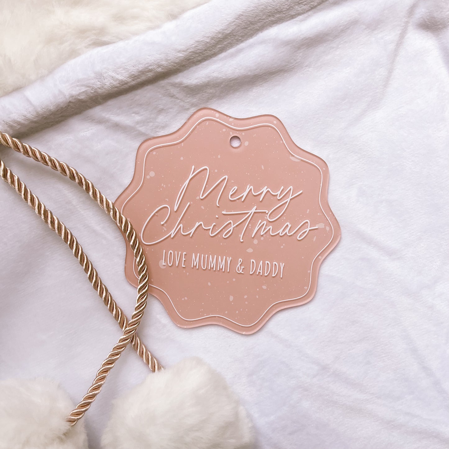 'MERRY CHRISTMAS' GIFT TAG | PERSONALISED | Multiple Colour & Pattern Options