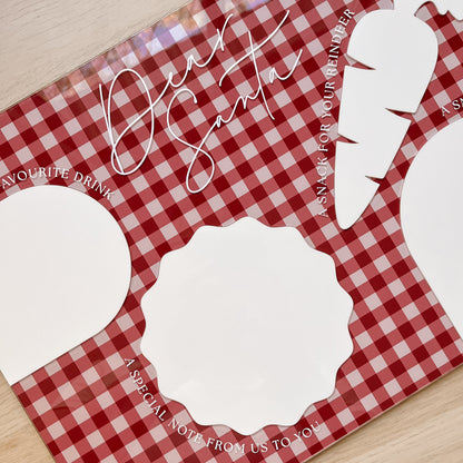 DEAR SANTA SNACK BOARD | Multiple Colour & Pattern Options