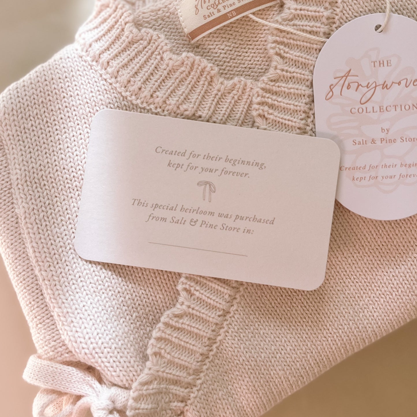 Heirloom Newborn Romper | Ecru