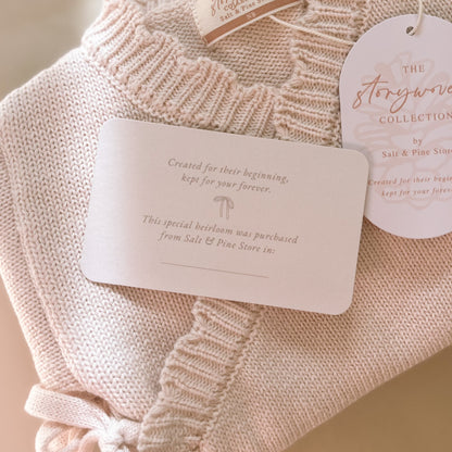 Heirloom Newborn Romper | Ecru