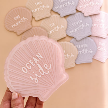 SEASHELL Baby Milestone Set | Customisable Colour & Pattern Selection