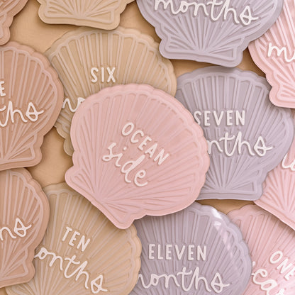 SEASHELL Baby Milestone Set | Customisable Colour & Pattern Selection