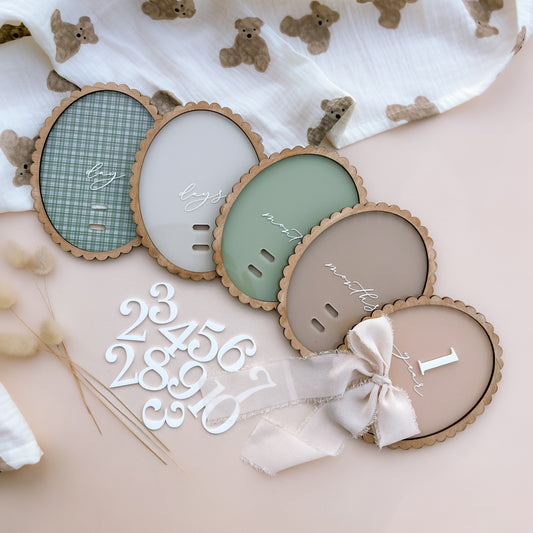 Vintage-Style Baby Milestone Set | Salt & Pine Store