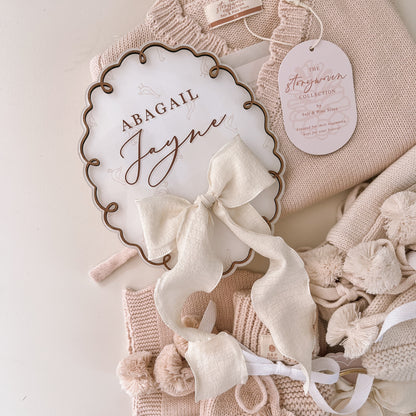 Storywoven Whimsy Name Plaque | Multiple Customisation Options