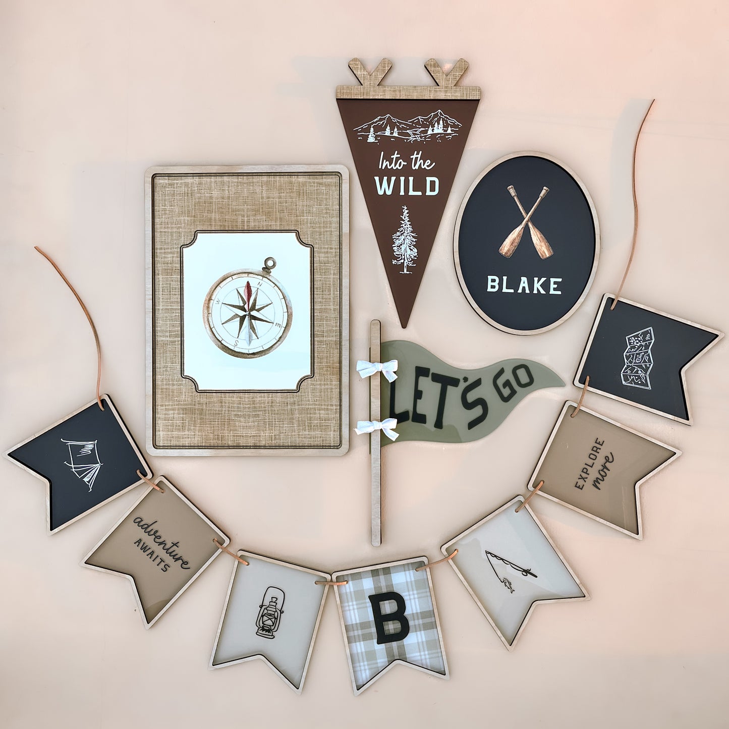 BUNDLE - Adventure-Themed Decor Set | Personalised