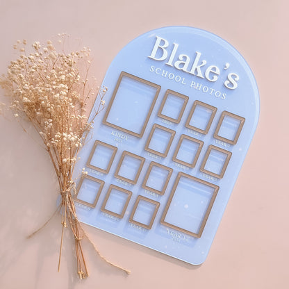 School Photo Board | Personalised | Multiple Colour + Pattern Options