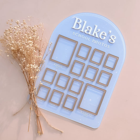 School Photo Board | Personalised | Multiple Colour + Pattern Options