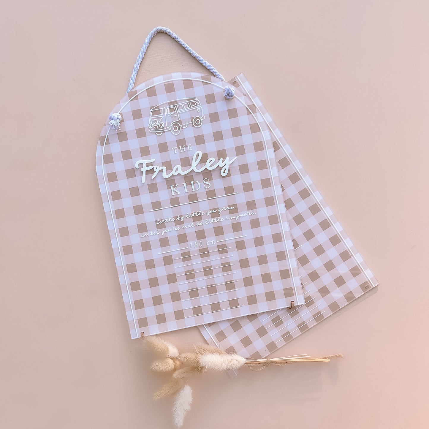 Children's Growth / Height Chart | Personalised | Multiple Colour + Pattern Options