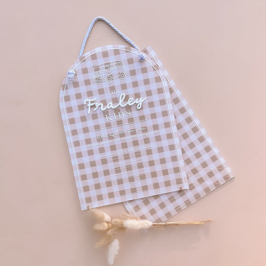 Children's Growth / Height Chart | Personalised | Multiple Colour + Pattern Options